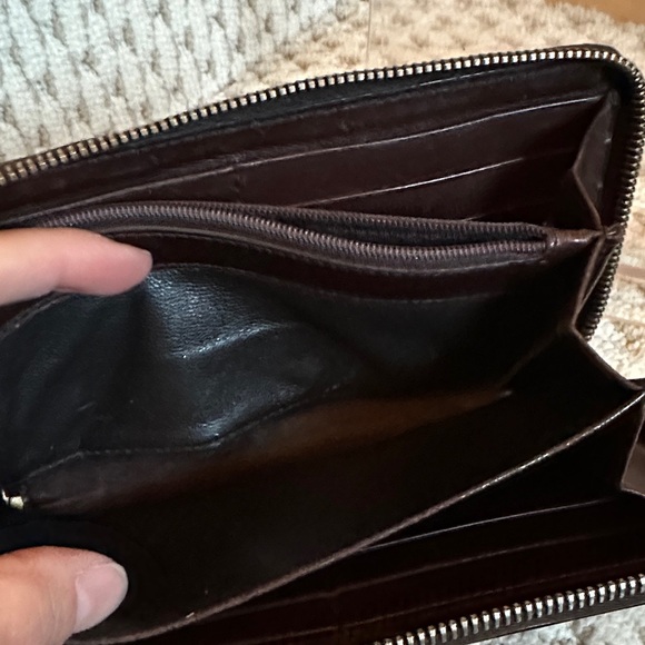 Gucci Dark Brown GG Embossed Leather Wallet - Picture 12 of 16